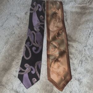 Elegant Black and Brown Ties Set